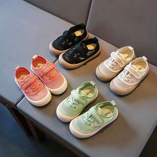 软底单鞋 女童帆布鞋 宝宝鞋 子韩版 新款 子2022年夏季 男童网布透气鞋
