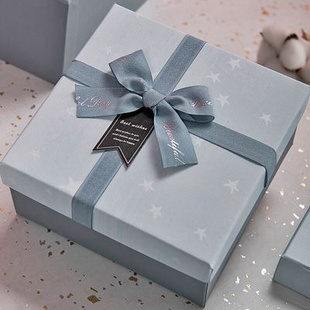 盒送闺蜜女友精致生日礼物盒仪式 感礼盒礼品盒空盒子 小号粉色包装