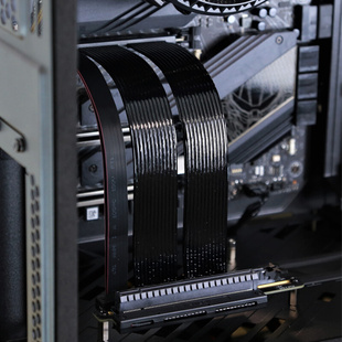 E4.0显卡延长线PCIe4 PCIe4.0转接线90度角追风者支架太阳神 PCI