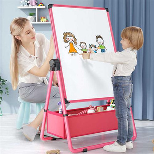 幼儿童画画板磁性支架式 小黑板家用宝宝写字白板涂鸦可擦无尘画架
