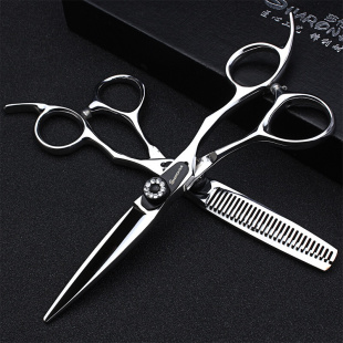 日式 柳叶剪美发剪刀5.5寸5寸专业去薄剪刀发型师理发剪刀