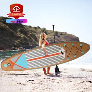 浆板划水板漂流板充气桨板水上站立式 冲浪板直立板sup船竞速滑水