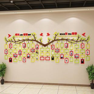 员工风采文化墙面照片墙展示办公室装 饰团队公司企业荣誉背景创意