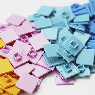 拼图积木像素画格置洞洞板装 饰画色块创意文具玩具设计定制图案