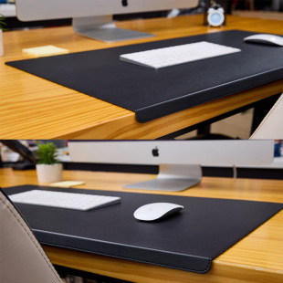办公桌垫折边护肘超大号鼠标垫扣边挂边学生写字桌垫电脑键盘垫子