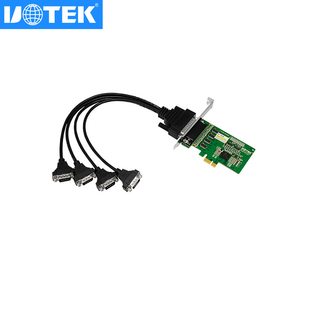 UTEK PCI 宇泰 784 E转4口RS232多串口卡COM口电脑串口扩展卡工业级