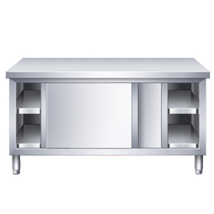 不锈钢灶台柜橱柜一体餐边柜厨房置物柜家用收纳储物柜子台面碗柜