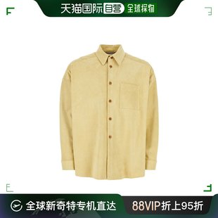 CUMY0011U0ULV87 粉蜡笔黄色绒面革衬衫 玛尼 香港直邮Marni 男士