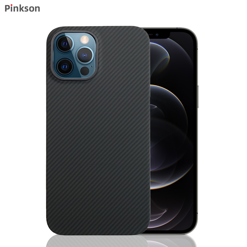 Pinkson适用细纹600D苹果13手机壳凯夫拉iPhone12ProMax芳纶13pm碳纤维pro保护套12pm防摔max超薄12商务磁吸