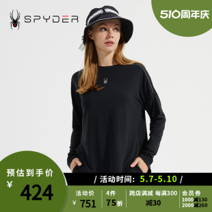 SPYDER蜘蛛女子圆领套头拼接TRAINING T恤23CS410W