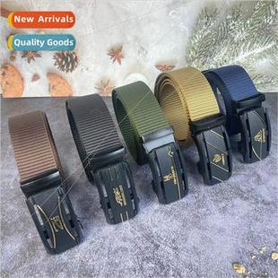 Leather Faux Mens Iron Automatic Toothless Nylon Buckle 2013