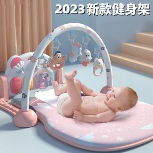 脚踏钢琴婴儿健身架器踩蹬6个月新生幼儿躺着宝宝玩具0一1岁女孩