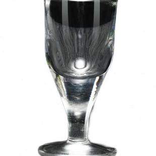 玻璃小酒杯套装 特小号烈酒杯家用酒盅一口杯竹木架