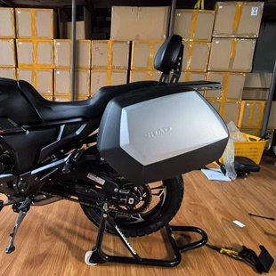 哈雷滑翔大边箱尾箱无损安装 定制适用于启典150GK摩托车改装