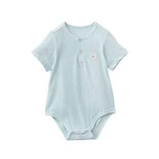 婴儿衣服男女宝宝连体衣哈衣英式 夏季 竹纤维内衣套装 薄款