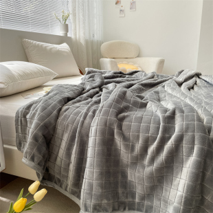 空调毯珊瑚绒毯子夏天薄款 小被子午睡办公室床上用沙发盖毯夏凉被