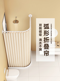 卫生间整体淋浴房洗澡间浴室家用一体式 沐浴弧形隔断门方干湿 新款
