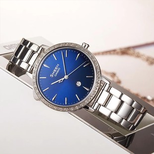 4535D 2AU CASIO卡西欧SHEEN系列蓝宝石腕表简约钢带女士手表SHE