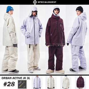 单双板防水开衫 棉服衣保暖 2223SPECIALGUEST韩国3L滑雪服衣男女款