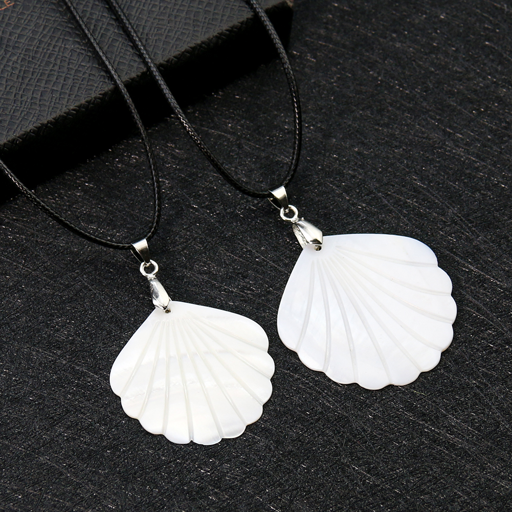 欧美海洋风创意天然贝壳精致饰品项链简约锁骨链创意个性 送人礼物