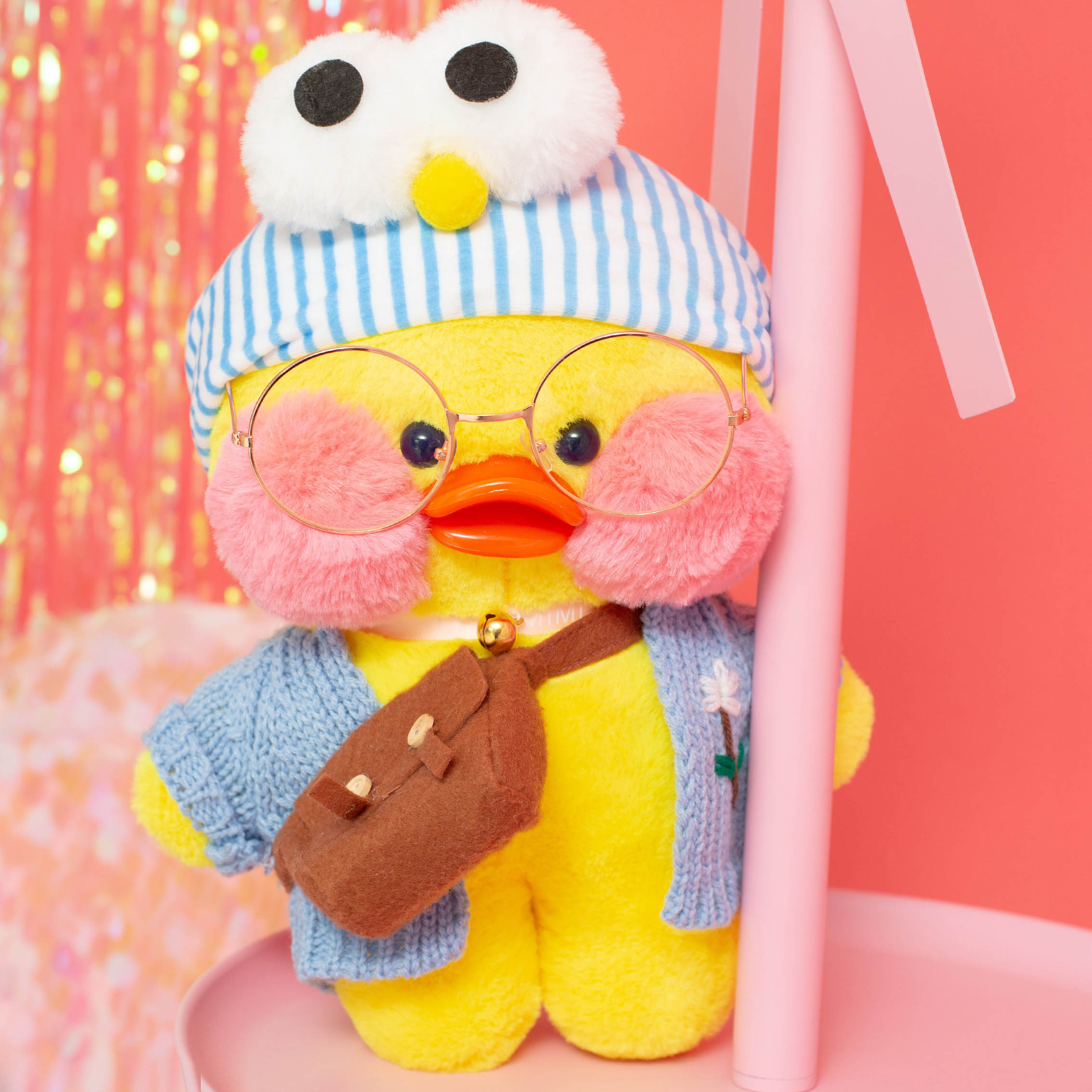韩国网红玻尿酸小黄鸭玩偶公仔鸭子毛绒玩具公仔布娃娃生日礼物女