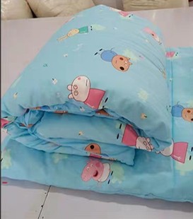 定做纯棉花幼儿园小被子小褥子床垫被幼儿园枕头婴儿三件套六件套