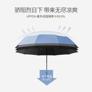 雨伞全自动大号折叠男士 女晴雨两用太阳加固加厚结实抗风雨伞