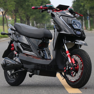 新款 电摩72v外卖电瓶车高速电动摩托车大功率电动车锂电池踏板车