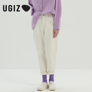 UGIZ秋季 新品 休闲宽松时尚 潮流哈伦牛仔裤 女装 女UTCQE616 韩版