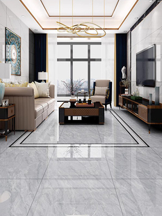 客厅瓷砖800x800通体大理石客厅防滑耐磨地板砖灰色地砖广东生产