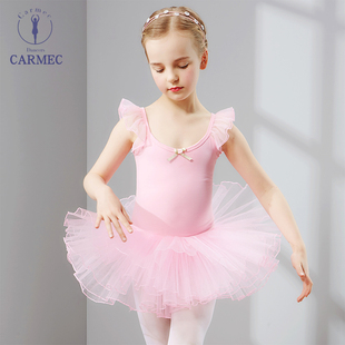 儿童舞蹈服女童夏季 款 短袖 练功服幼儿芭蕾舞裙蓬蓬裙考级服演出服