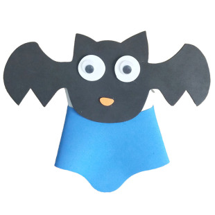 儿童面具蝙蝠面罩头饰动物帽子幼儿园化妆舞会表演道具万圣节演出