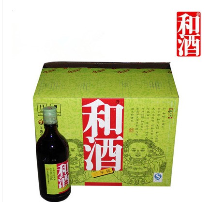 上海老酒和酒三年陈半干型营养黄酒500ml 12瓶整箱正江浙沪皖 包邮