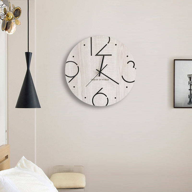 大气装 饰北欧时钟网红钟表墙上壁钟创意极简挂表 挂钟客厅家用时尚