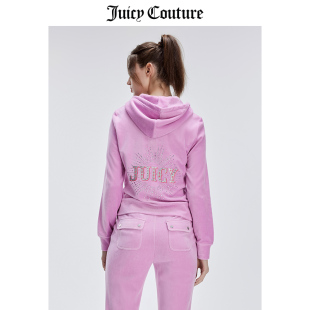 Couture橘滋外套女2024年春季 新款 Juicy 经典 烫钻天鹅绒上衣 美式