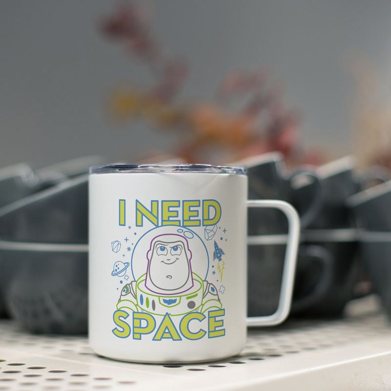 NEED SPACE卡通可爱不锈钢保温马克杯水咖啡杯子男女 巴斯光年I
