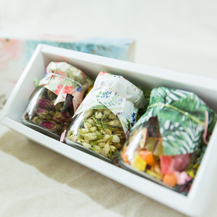 玫瑰茉莉水果花茶组合创意礼盒送人生日回礼实用结婚伴手礼三八节