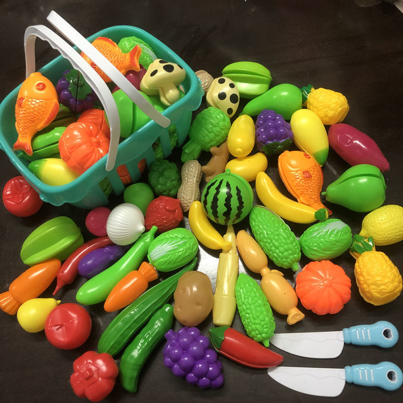 儿童过家家玩具仿真水果蔬菜切切乐早教认知启蒙宝宝益智3 6周岁