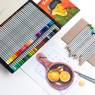 包邮 MARCO马可油性彩铅48色72色马克彩铅笔初学者成人画画手绘美术绘画工具彩色铅笔7100学生用美术套装