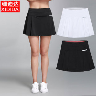 运动裙裤 女羽毛球网球裙速干透气显瘦假两件跑步健身半身短裙 夏季