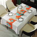 桌布防水防油防烫pvc茶几垫轻奢餐桌布免洗长方形台布ins高级感